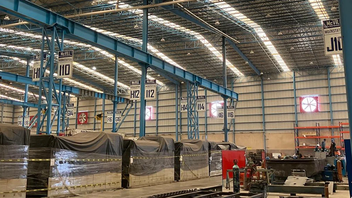 Área de trabajo manufacturera