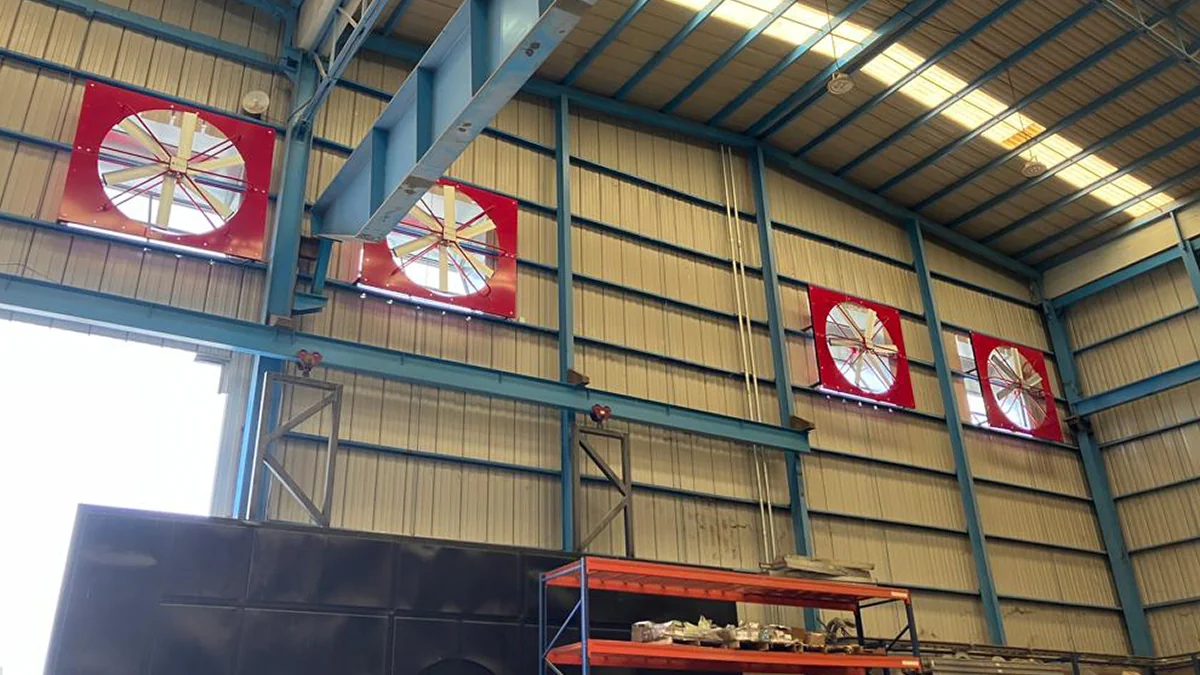 Ventilación industrial HVLS